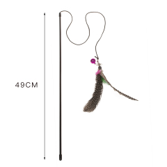 Wholesale manufacturer cheap interactive pole cat teaser feather toys