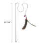 Wholesale manufacturer cheap interactive pole cat teaser feather toys