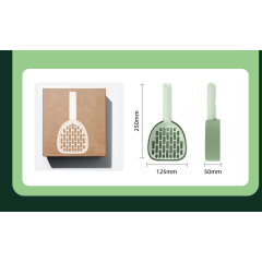 Manufacturer wholesale plastic shovel cat litter scoop with poop bag