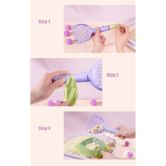 Manufacturer wholesale plastic shovel cat litter scoop with poop bag