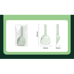 Manufacturer wholesale plastic shovel cat litter scoop with poop bag