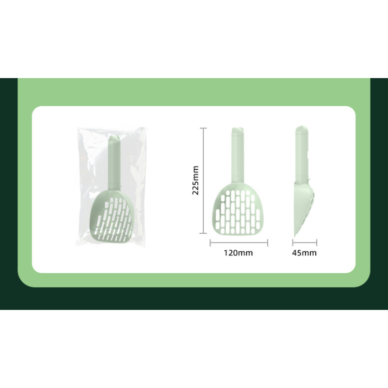 Manufacturer wholesale plastic shovel cat litter scoop with poop bag