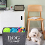 Manufacturer wholesale grey foldable felt dog toy storage box