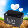 Manufacturer wholesale grey foldable felt dog toy storage box