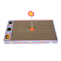 wholesale manufacturer funny cat corrugated cardboard with ball toy cat scratch board