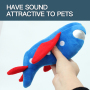 Manufacturer wholesale cute plane rocket design dog plush rope toys