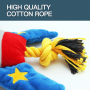 Manufacturer wholesale cute plane rocket design dog plush rope toys