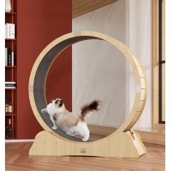 Manufacturer wholesale stable wood running wheel cat treadmill