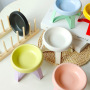 Wholesale Custom Logo Ceramic Elevated Dog Cat Food Bowl