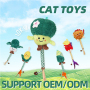 Manufacturer Wholesale Wooden Plush Pet Supplier Cat Chew Toy