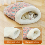 Manufacturer Wholesale Semi-Closed Warm Short Plush Cat Sleeping Bag