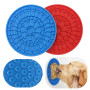 Manufacturer wholesale blue red silicone dog slow feeder bowl stick on the wall