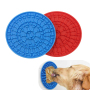 Manufacturer wholesale blue red silicone dog slow feeder bowl stick on the wall