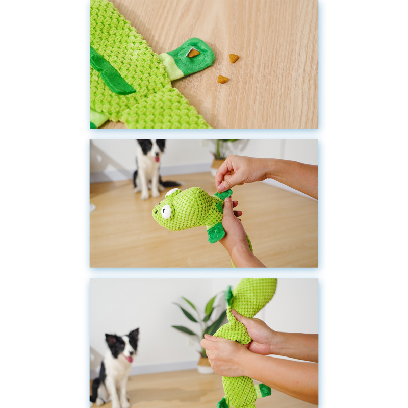 Manufacturer wholesale cute design bite resistant chew dog plush feeder toy