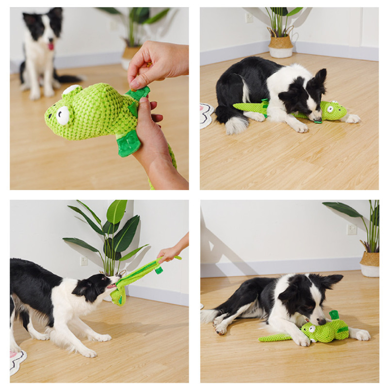 Manufacturer wholesale cute design bite resistant chew dog plush feeder toy