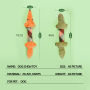 Manufacturer Wholesale Crocodile Fox Squeaky Dog Plush Rope Toys