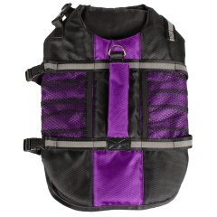 reflective dog life vest purple pet life vest