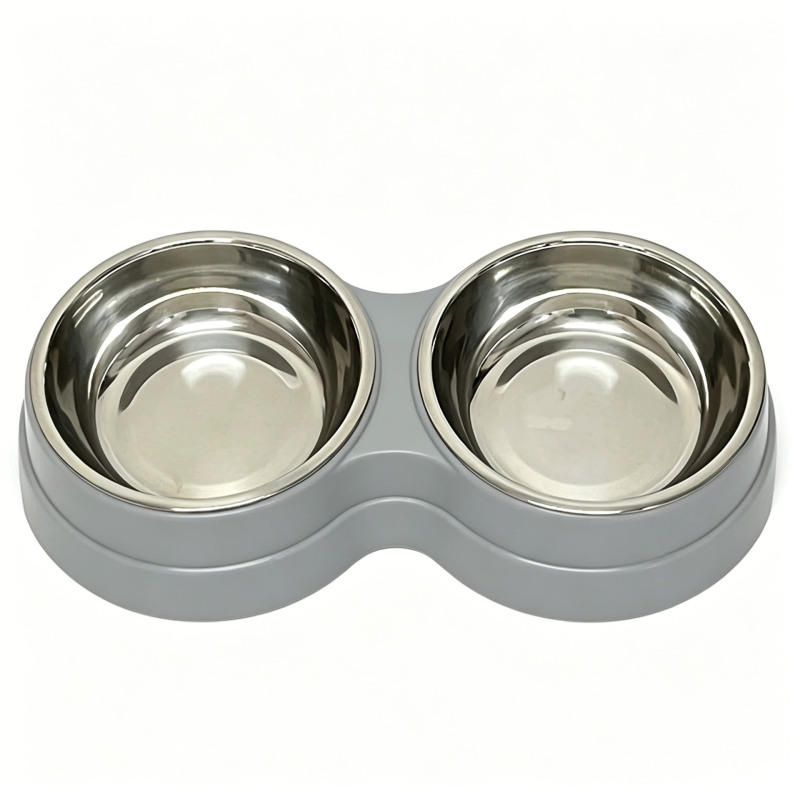 Wholesales Stainless Steel Detachable Washable Dog Pet Cat Bowl Double