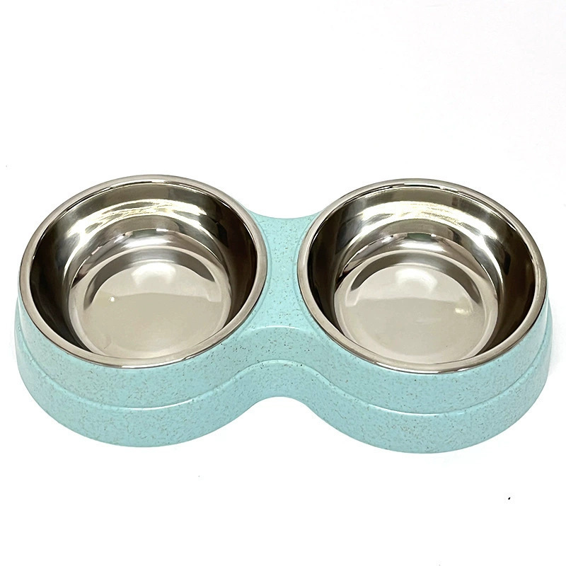 Wholesales Stainless Steel Detachable Washable Dog Pet Cat Bowl Double