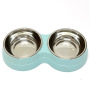 Wholesales Stainless Steel Detachable Washable Dog Pet Cat Bowl Double