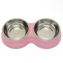 Wholesales Stainless Steel Detachable Washable Dog Pet Cat Bowl Double