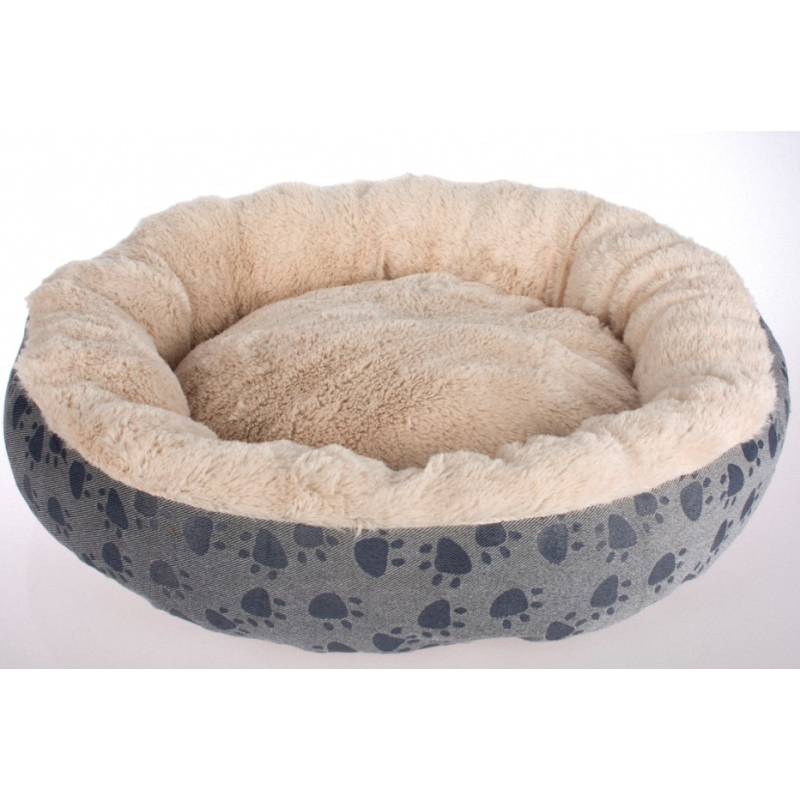 Manufacturer wholesale warm small dog cat round bed soft pv plush