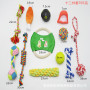 Manufacturer wholesale indestructible rope plush dog chew toys set