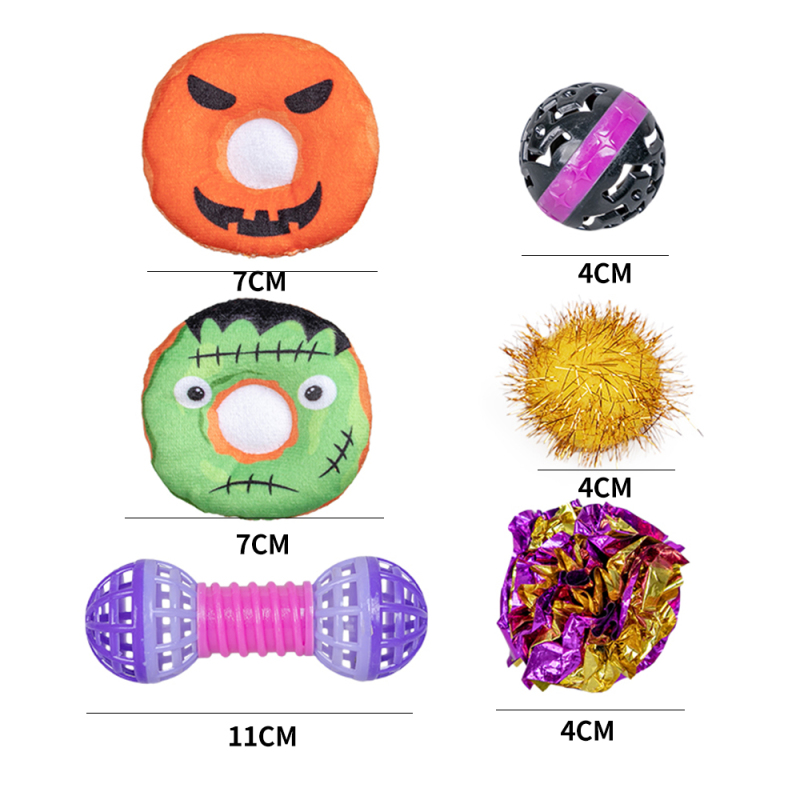 Manufacturer Wholesale Ball Plush Cat Toys Set