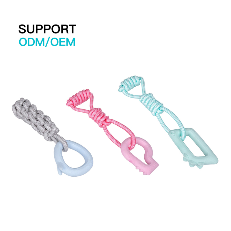 Manufacturer Wholesale Pet Product Chew Dog Rope Tpr Toys Set