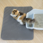 wholesale manufacturer washable large doublelayer EVA material waterproof cat litter mat