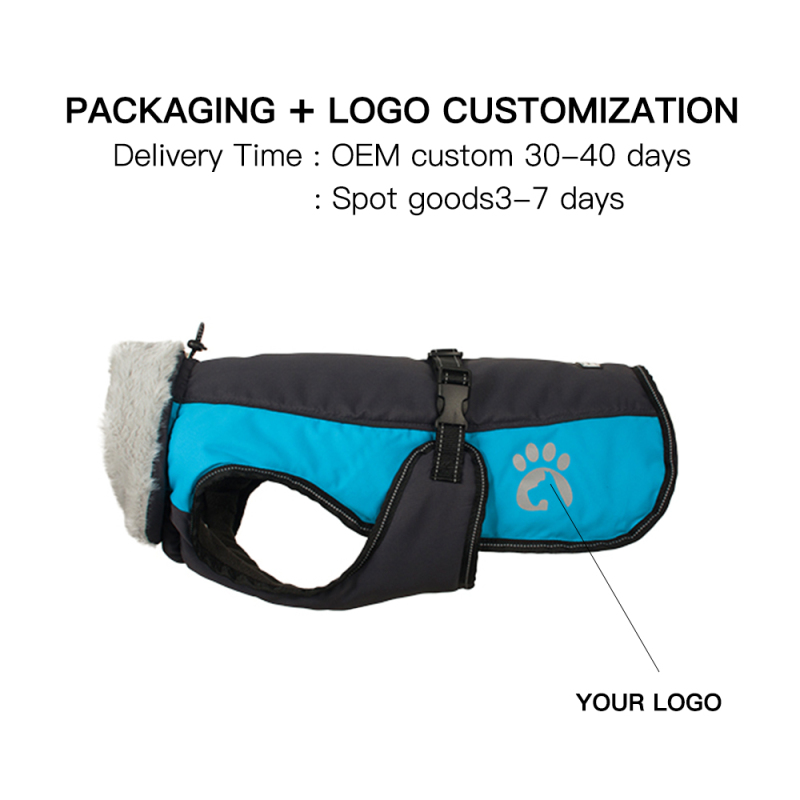 Manufacturer wholesale custom logo dog coats pet clothes winter