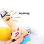 Manufacturer wholesale chicken squeaky dog chew latex toy