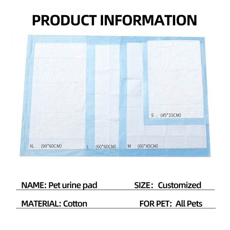 Wholesale Customized Leak-proof Disposable Training Puppy Pet Dog Pee Pad