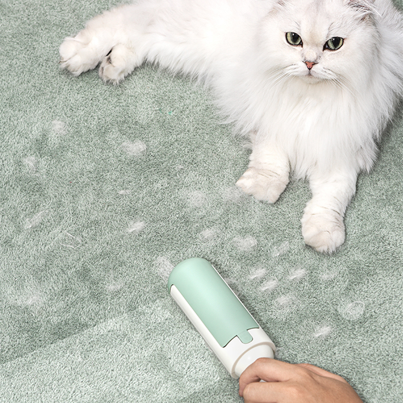 Manufacturer wholesale portable pet hair remover roller green red