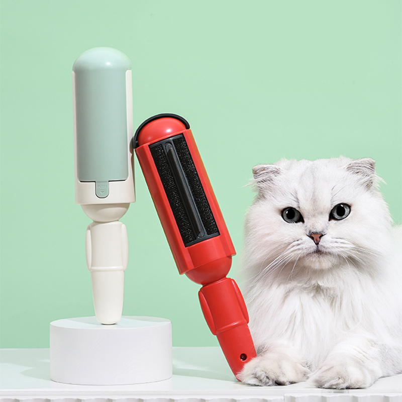 Manufacturer wholesale portable pet hair remover roller green red