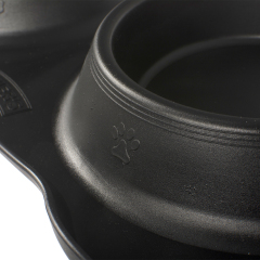 wholesale manufacturer stainless steel silicone pet dog bowl