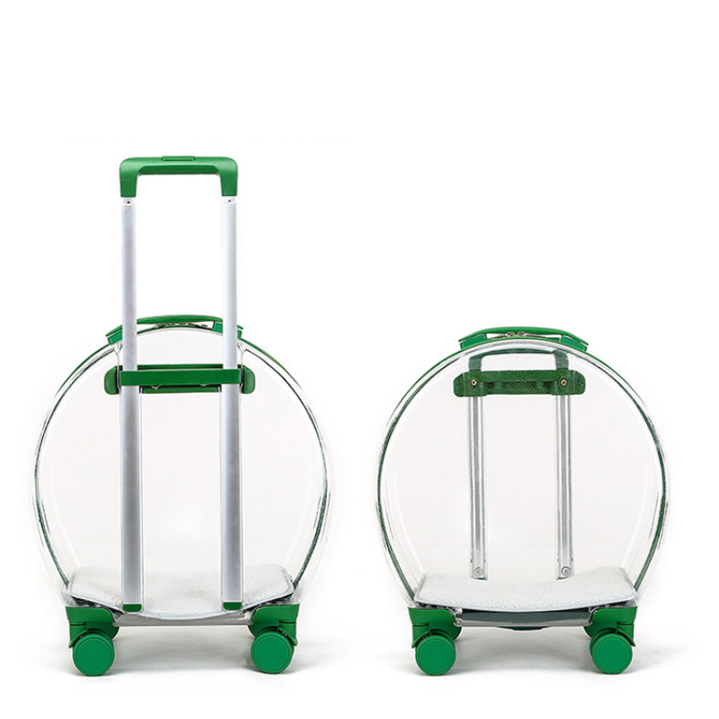 Manufacturer wholesale breathable space backpack cat carring bag with wheel trolley