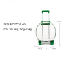 Manufacturer wholesale breathable space backpack cat carring bag with wheel trolley