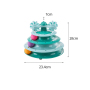 Manufacturer wholesale blue orange green four layer cat turntable toys