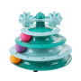 Manufacturer wholesale blue orange green four layer cat turntable toys