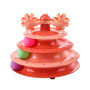 Manufacturer wholesale blue orange green four layer cat turntable toys