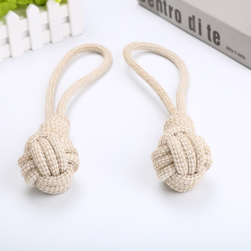 Manufacturer wholesale chew beige pet dog toy rope