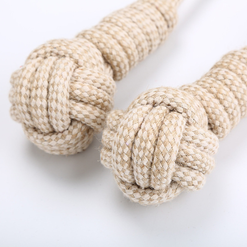 Manufacturer wholesale chew beige pet dog toy rope