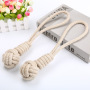 Manufacturer wholesale chew beige pet dog toy rope