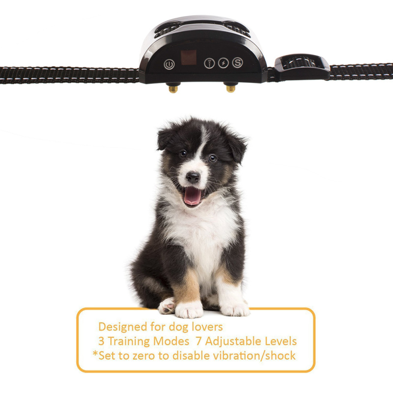 wholesale manufacturer remote electric rechargeable sound shock waterproof adjustable pet dog training collar