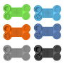 Wholesale Bone Shape Silicone Slow Feeder Dog Lick Mat