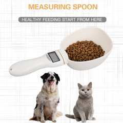 Manufacturer wholesale ABS electric cat scoop pet measure spoon dog food shovel