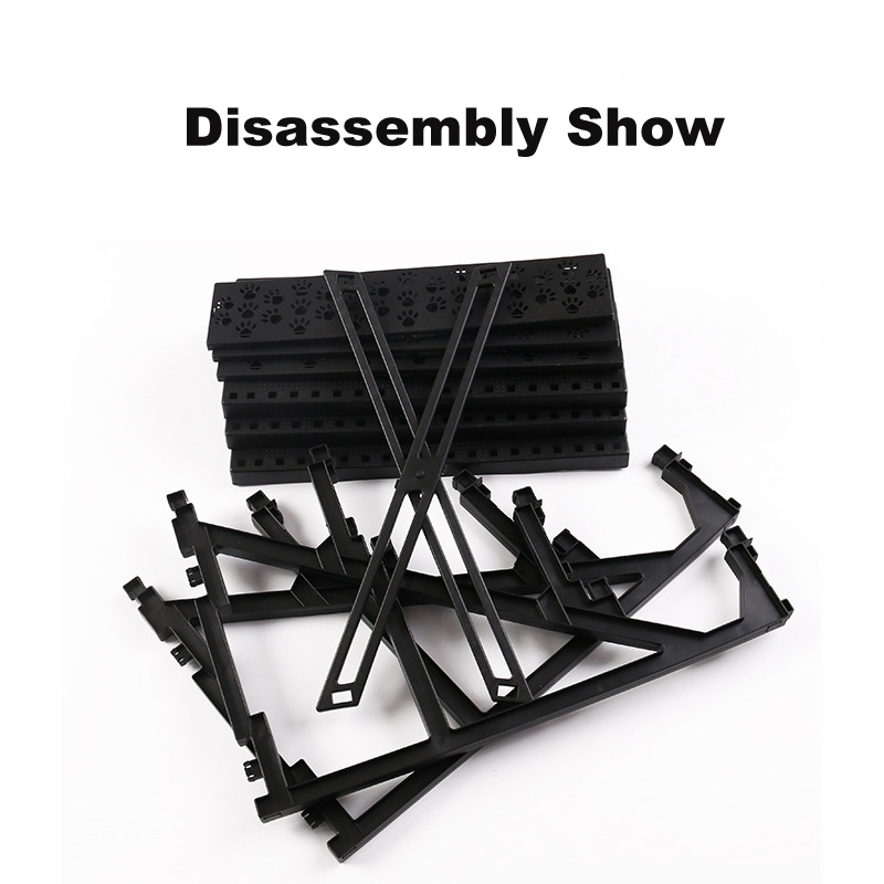 wholesale manufacturer stable plastic multicolor plush carrier portable foldable pet ladder dog stairs
