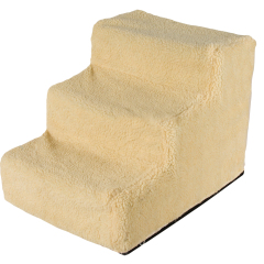 wholesale manufacturer stable plastic multicolor plush carrier portable foldable pet ladder dog stairs