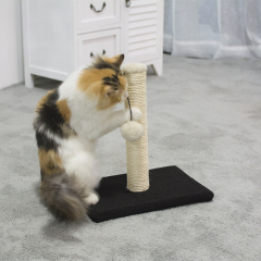 wholesale simple small sisal wooden cat scratcher post